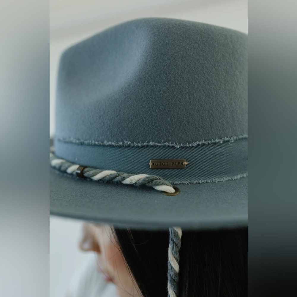 Gigi Pip Denim Dreams Zephyr Wide Brim Hat - Picture 3 of 6